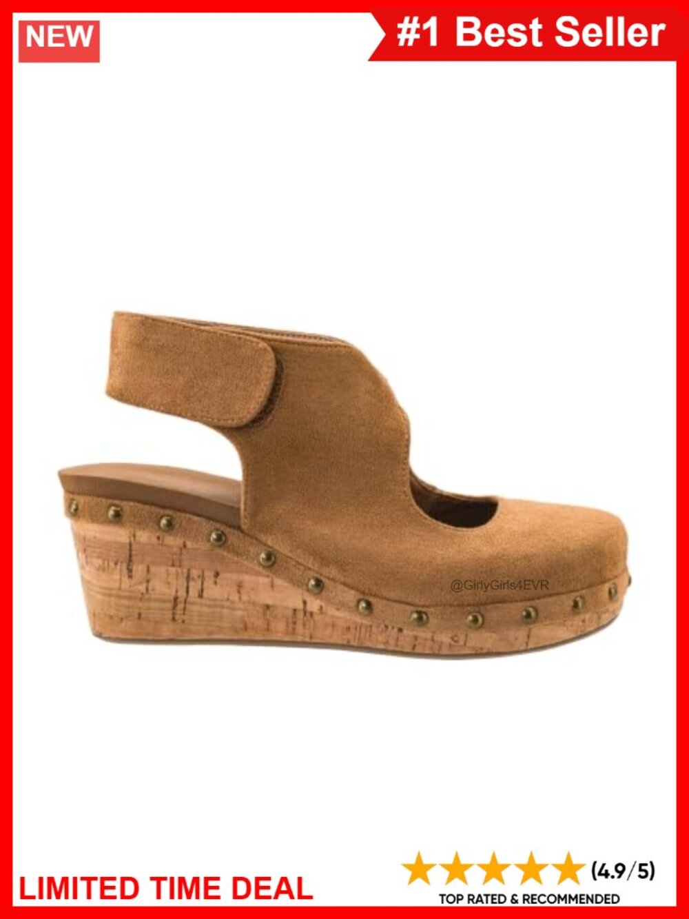 Corkys Oh Its You Closed Toe Wedge Ankle Strap Suede Comfort